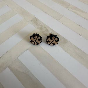 Black & Gold Tory Burch Earrings